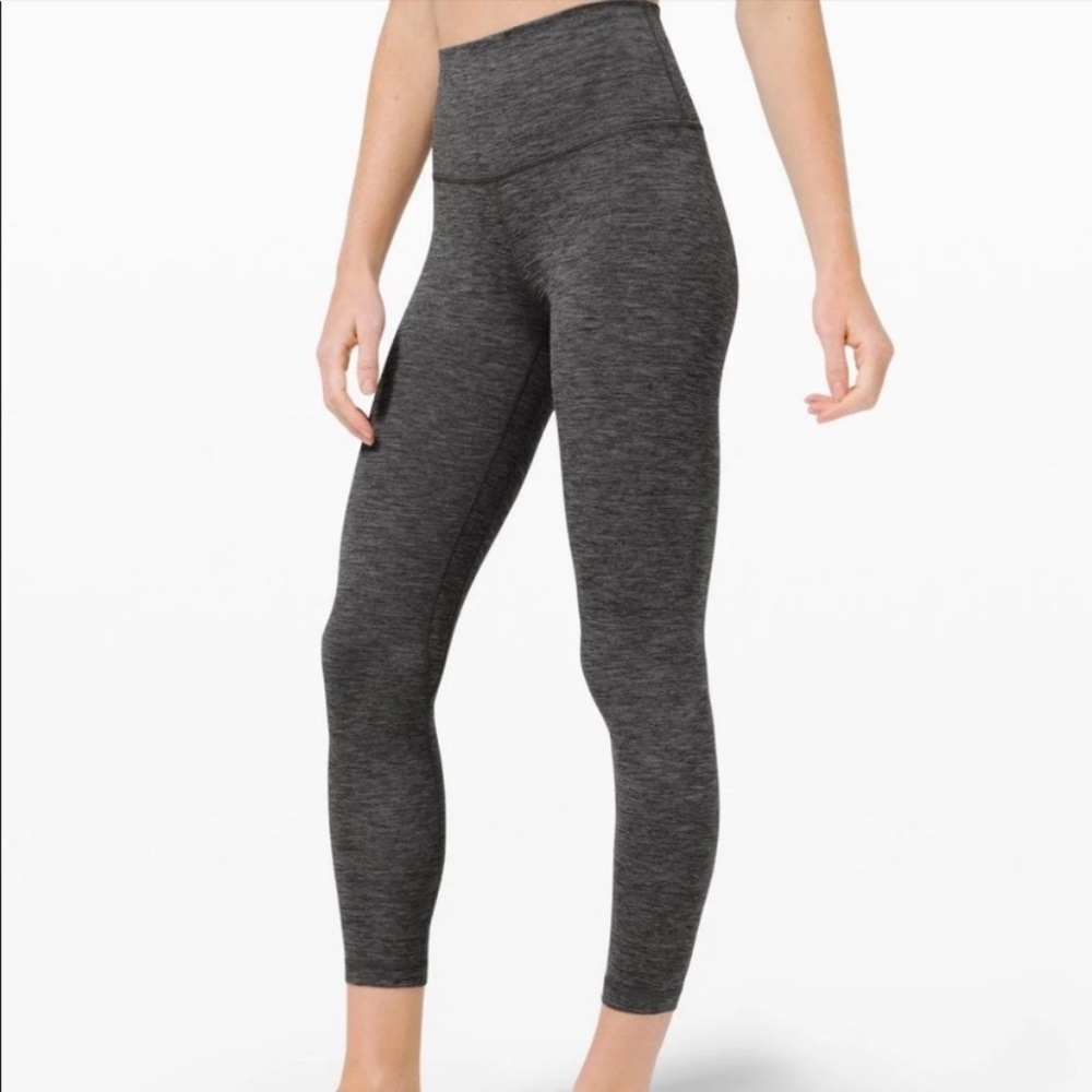 Lululemon wu high times heather gray leggings